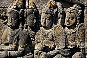 Borobudur reliefs - First Gallery, Northern side - Panel 78.