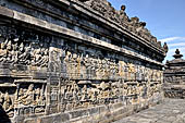 Borobudur reliefs - First Gallery, Northern side - Panel 76-79.