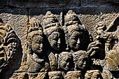 Borobudur reliefs - First Gallery, Northern side - Panel 81. 