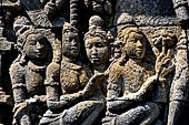 Borobudur reliefs - First Gallery, Northern side - Lalitavistara. Panel 81. Sakiamuni in Uruvila. 