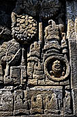 Borobudur reliefs - First Gallery, Northern side - Lalitavistara. Panel 81. Sakiamuni in Uruvila. 