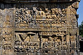 Borobudur reliefs - First Gallery, Northern side - Panel 94. 