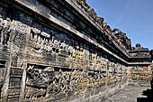 Borobudur reliefs - First Gallery, Northern side - Panel 94-99. 