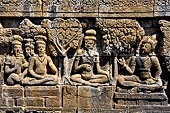 Borobudur reliefs - First Gallery, South-Eastern side - Panel 15. 