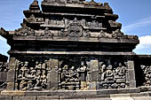 Borobudur, reliefs of the First Gallery balustrade. 