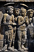 Borobudur, reliefs of the First Gallery balustrade. 