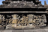 Borobudur, reliefs of the First Gallery balustrade. 