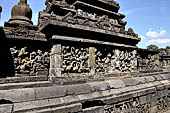 Borobudur, reliefs of the First Gallery balustrade. 