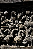 Borobudur, reliefs of the First Gallery balustrade. 