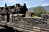 Borobudur, reliefs of the Second Gallery balustrade 