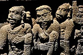 Borobudur, reliefs of the Second Gallery balustrade, Panel 42. Unidentified scene from the Jataka. 