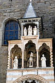 Bergamo Alta - Santa Maria Maggiore, dettagli della Cappella Colleoni.