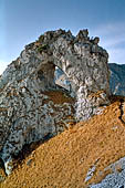 L'arco naturale della porta di Prada (1700 m) 