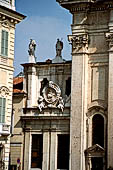 Mantova - Piazza Sordello. Particolare del Duomo di San Pietro.