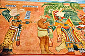 Chetumal - Museo de la Cultura Maya, reproduction of the frescos of the first chamber of The Temple of the Murals at Bonampak.