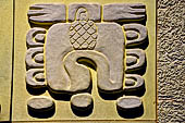 Chetumal - Museo de la Cultura Maya, reproduction of Maya glyphs. 