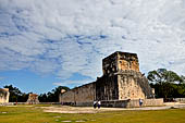 Chichen Itza - The Ball Game, with the Temple of the Jaguars on the east wall.