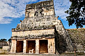 Chichen Itza - The Ball Game, the Lower Temple of the Jaguars. The annexe is located at the rear of the temple.