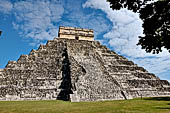 The Pyramid of Kukulcan, or the Castle (el Castillo), the most imposing structure at Chichen Itza