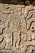 Chichen Itza - The Tzompantli. Warriors who carry human heads in their hands.