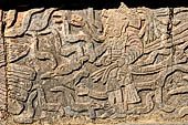 Chichen Itza - The Tzompantli. Warriors who carry human heads in their hands.