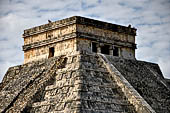 The Pyramid of Kukulcan, or the Castle (el Castillo), the most imposing structure at Chichen Itza. The upper temple.