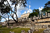 Chichen Itza - Court of the Thousand Columns. The Northern colonnade.