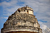 Chichen Itza - El Caracol (the Snail) also called the Observatory. It is claimed that the three surviving windows are placed for observing the settings of the planet Venus. 