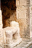 Chichen Itza - Lower temple of the Jaguars (Templo de los Jaguares). Jaguar throne.