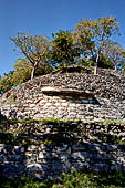 Ruins of the massive Maya pyramid, Kinich Kakm, in Izamal