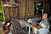 Traditional Yucatecan food at the restaurant in Izamal.