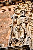 Merida - the Plaza Principal, Casa de Montejo (1542) the bas-relief of the facade show Spanish knights standing upon the heads of defeated Maya warriors.