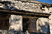 Palenque - The Palace East side, with Casa A on top of the western staircase.