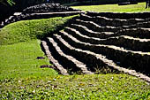 Palenque - The broad stairway which marks the northern side of the Great Plaza.