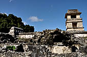 Palenque  - The Palace. South-eastern patio with the Tower.