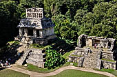 Palenque - Temple of the Sun (Templo del Sol) and Temple XIV.