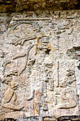 Palenque - The Palace. House A. Stucco ornament on the eastern pier.