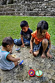 Palenque - Children playing among the ruins.