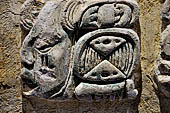 Palenque - The archaeological Museum, stucco glyph (459) of Temple XVIII.