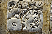 Palenque - The archaeological Museum, stucco glyph (420) of Temple XVIII.