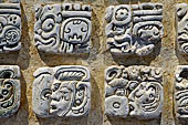 Palenque - The archaeological Museum, stucco glyph of Temple XVIII. 