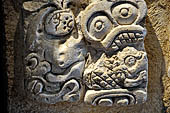 Palenque - The archaeological Museum, stucco glyph of Temple XVIII. 