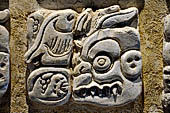 Palenque - The archaeological Museum, stucco glyph (475) of Temple XVIII. 