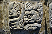 Palenque - The archaeological Museum, stucco glyph (425) of Temple XVIII. 