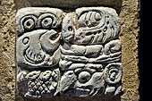 Palenque - The archaeological Museum, stucco glyph of Temple XVIII. 