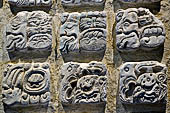 Palenque - The archaeological Museum, stucco glyph of Temple XVIII. 