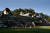 Palenque - The Palace seen from North.