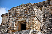 Uxmal - The Magician's Pyramid (el Adivino). On the top the Temple V known as the House of the Magician.