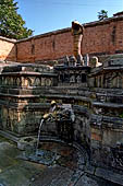 Bhaktapur - Durbar Square. Most of the courtyards inside the Royal Palace are closed to non Hindu, with the exception of the Sundari Chowk with the beautiful Kamal Pokhari.  