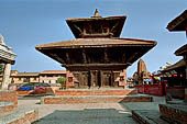 Bhaktapur - Durbar Square - Krishna Temple a two tier nepali pagoda temple